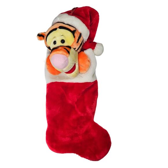 VTG Tigger Collectible 3D Plush Christmas Stocking - Disney's Pooh and Friends - Picture 1 of 10